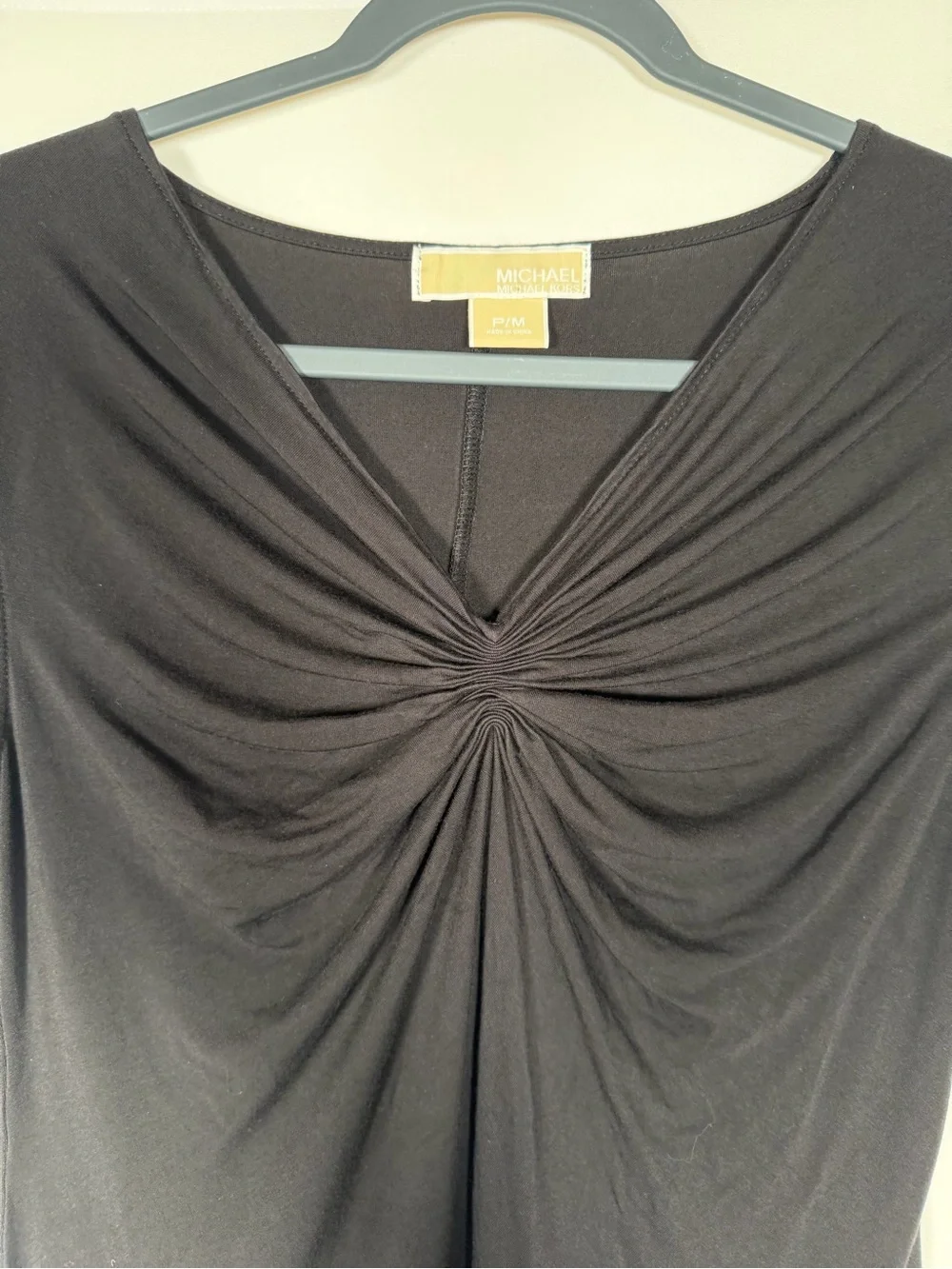 Michael Kors Black Mini Dress‎ with Twist Front